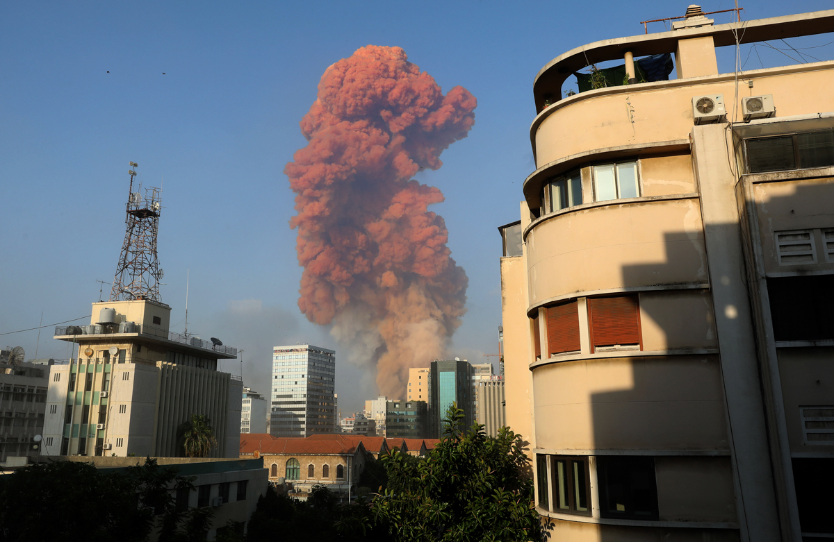 Large explosion in Beirut, Capital of Lebanon