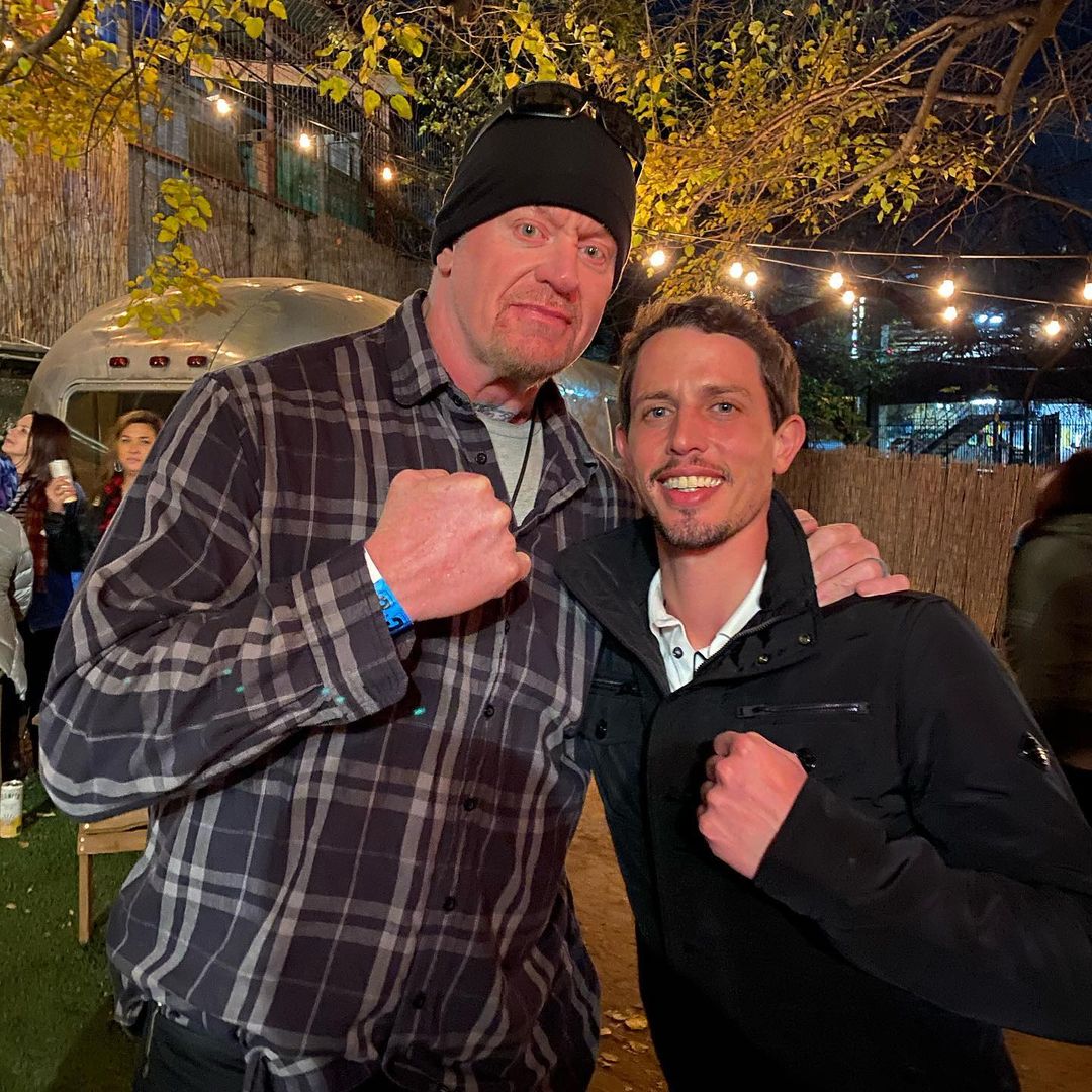 Tony Hinchcliffe with the Undertaker