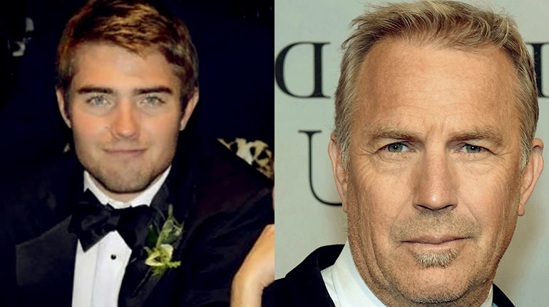 Liam and Kevin Costner