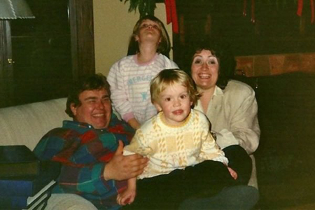 John Candy and Rosemary Margaret Hobor with their children