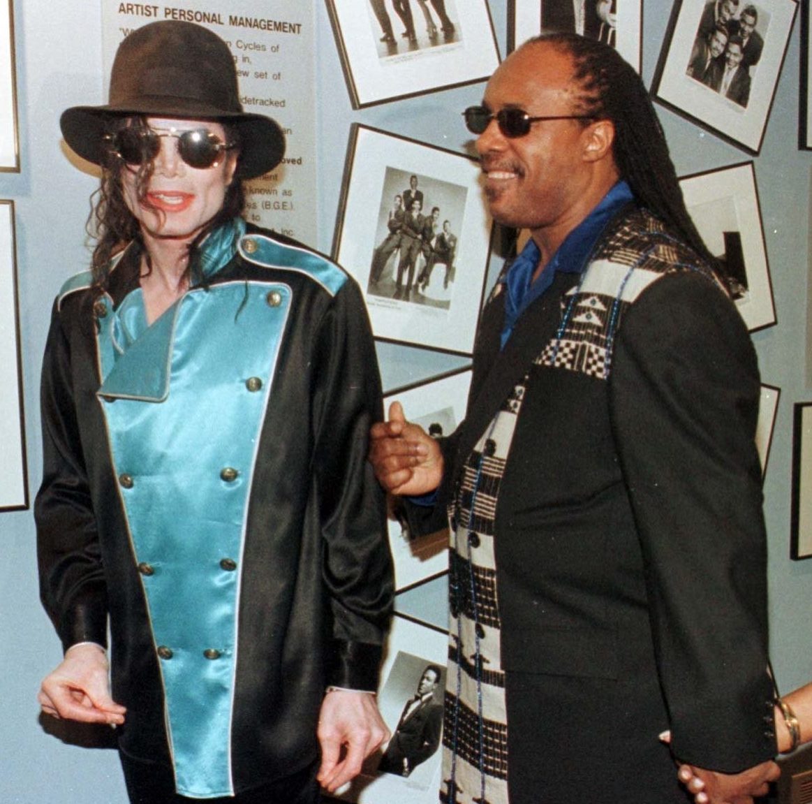 Stevie Wonder with Michael Jackson