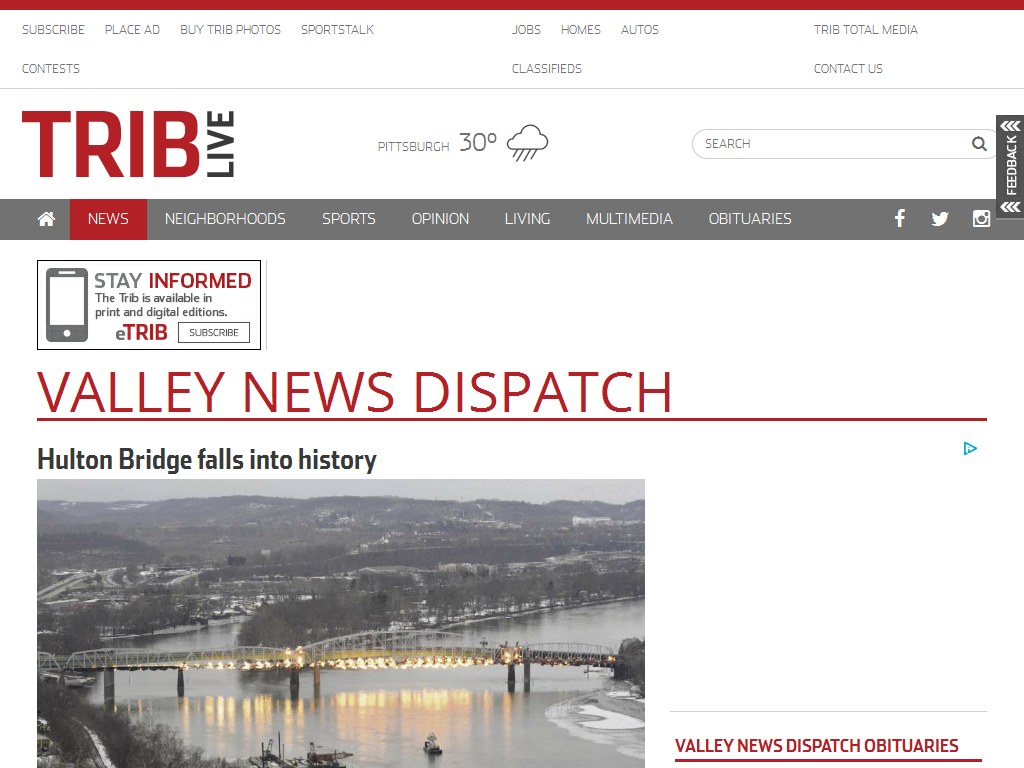 Valley News Dispatch: All Latest And Up-to-date News
