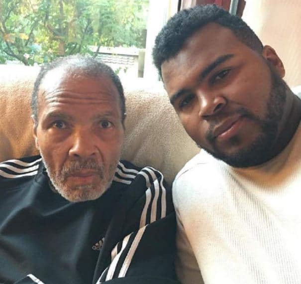 Asaad Amin with his father Muhammad Ali