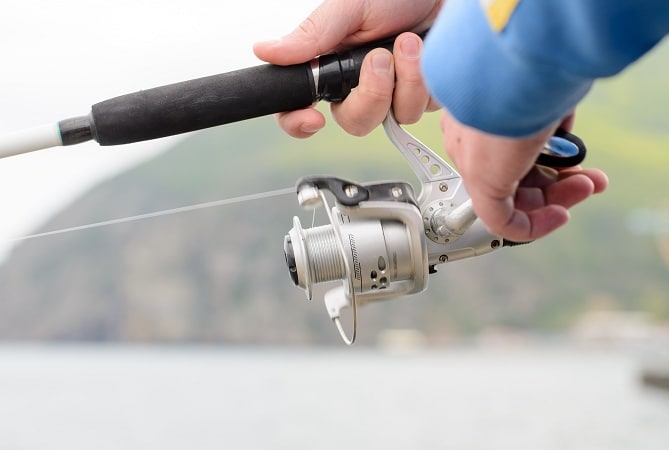 A fishing reel is a cranking reel attached to a fishing rod used in winding and stowing fishing line.