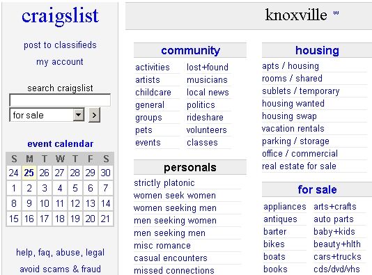 What Is Knoxville's Craigslist And Scams On Craigslist Knoxville That You Should Avoid 