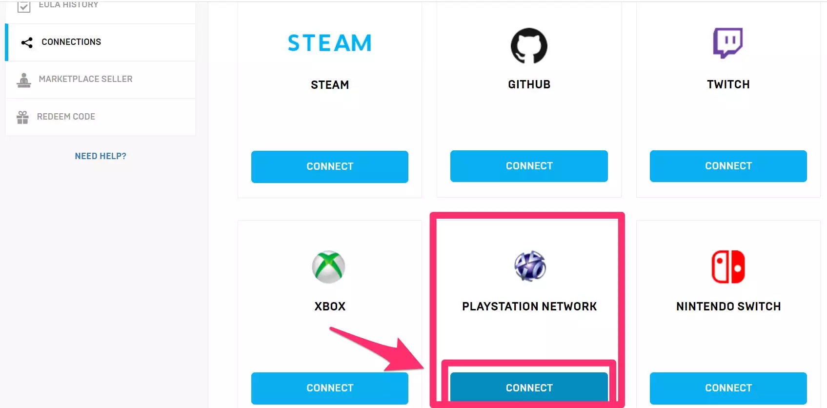 You can link your Epic Games account to a PS4 through a PlayStation Network account.