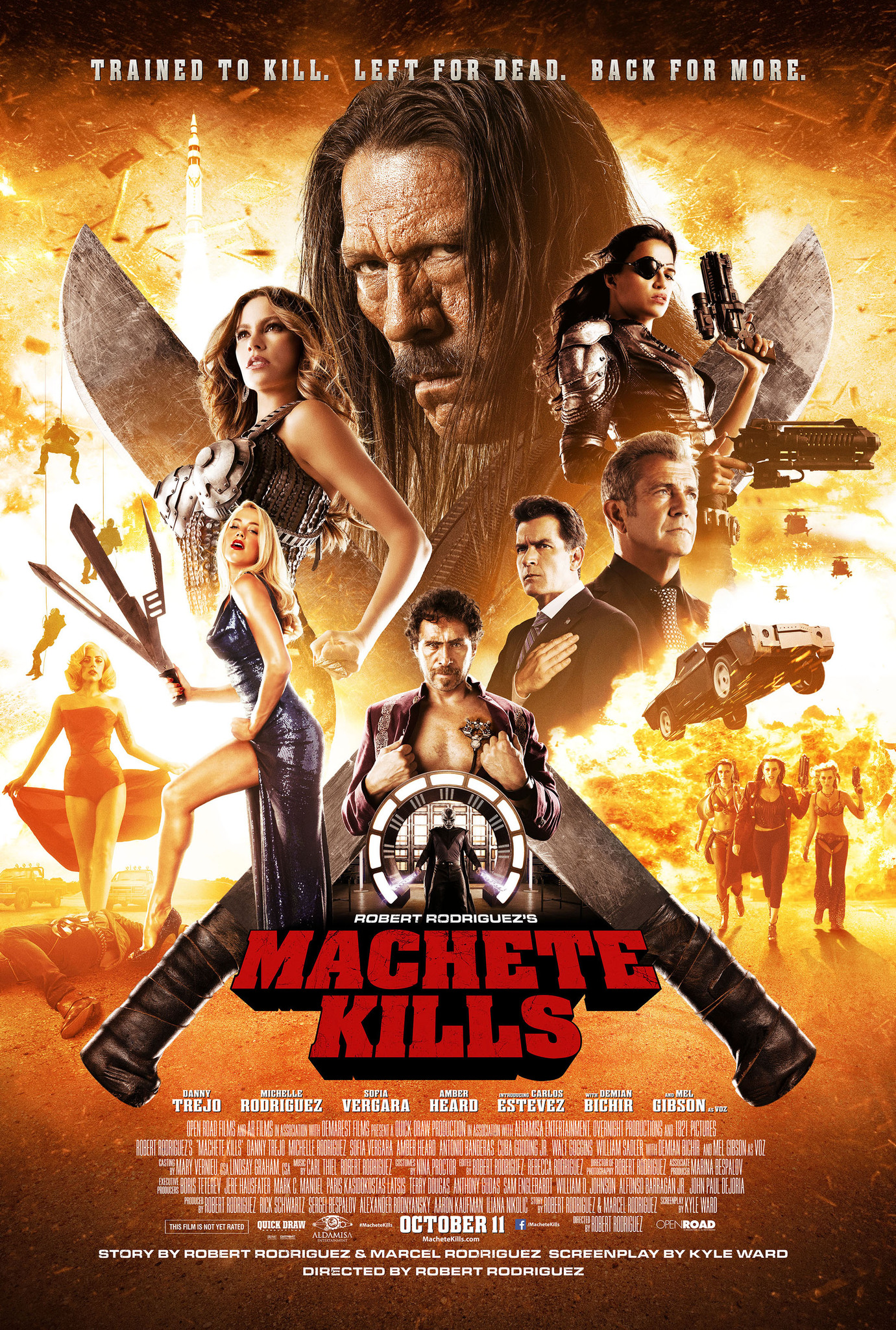 Machete is recruited by the government of the United States of America to take down an arms dealer in Mexico who is out to instigate a global war.