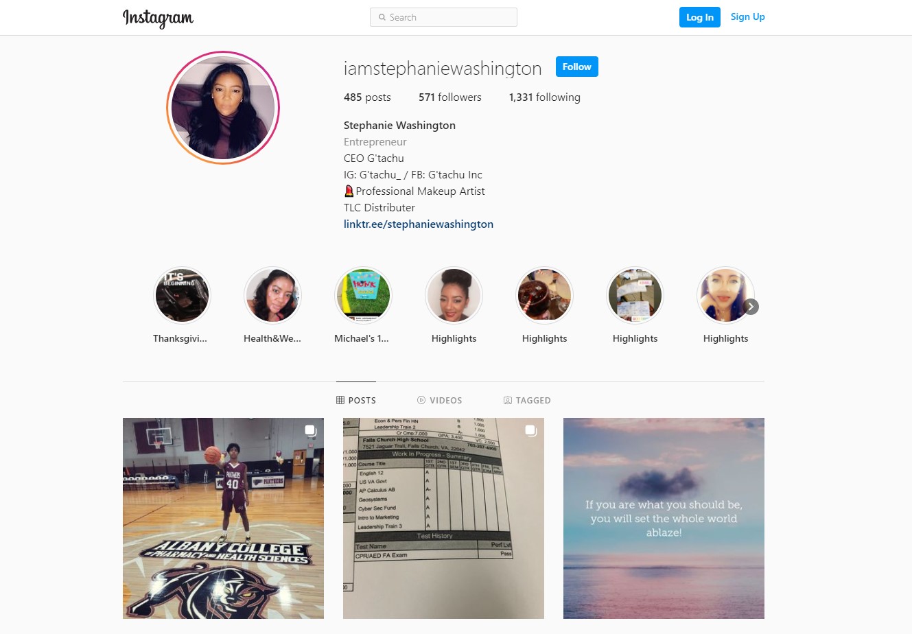 Stephanie has 9046 followers and 857 posts on Instagram, where she goes by the handle "@s washingtonhart2016."