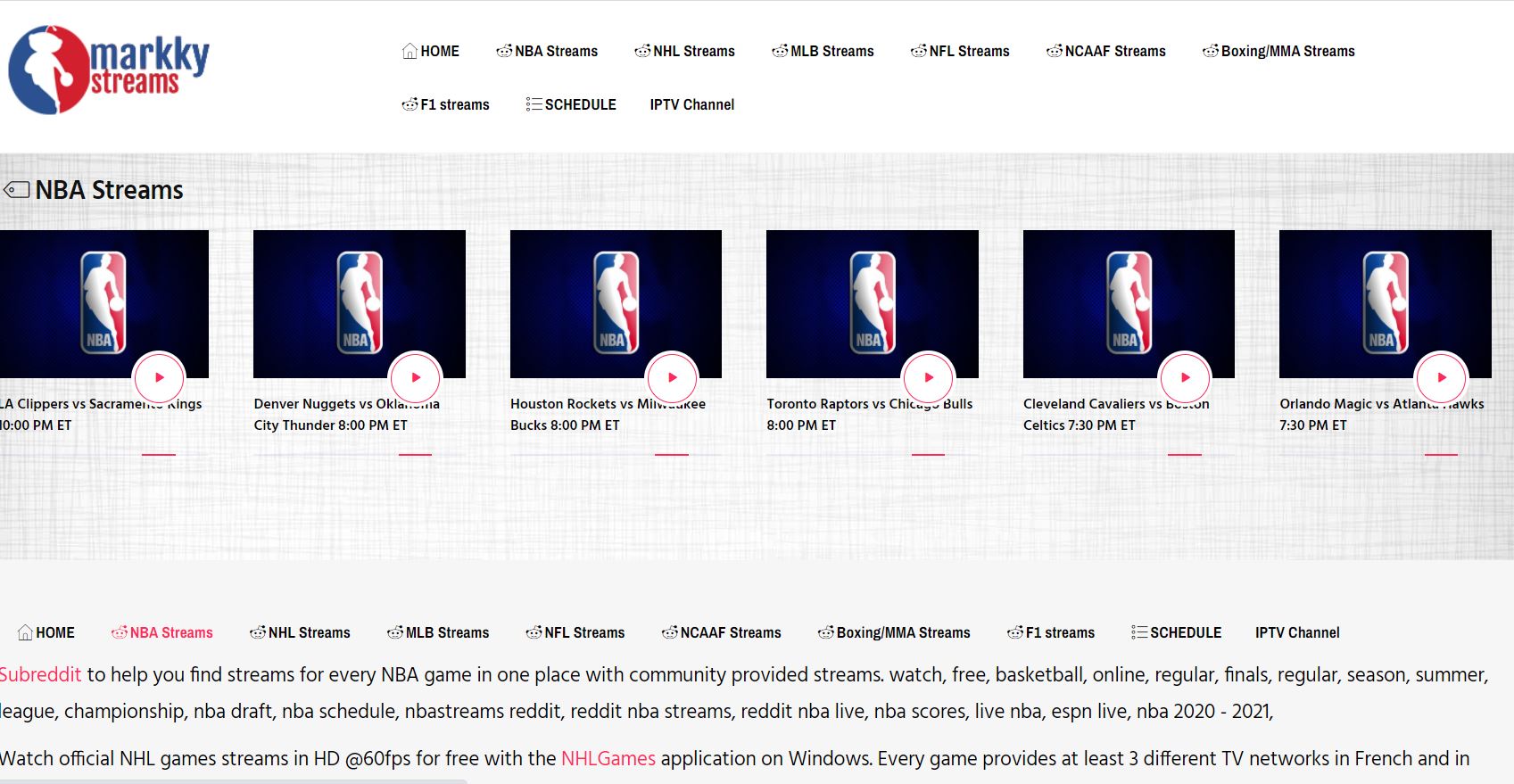 NBA Streams on 6stream TV