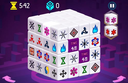An Arkadium original, this variant of traditional mahjong requires players to manipulate a three-dimensional stack of symbolic mahjong tiles