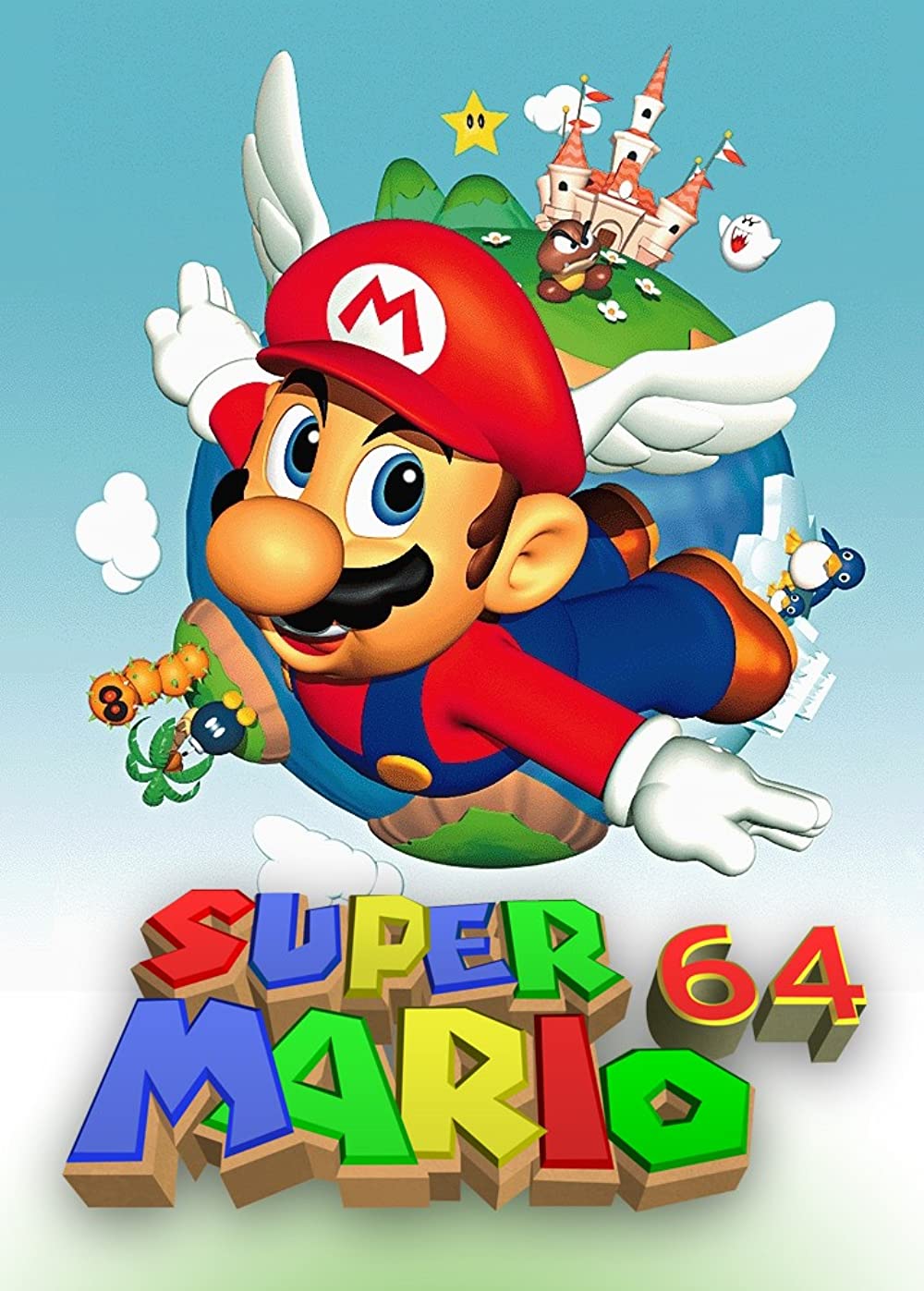 Super Mario 64 is a 1996 platform game for the Nintendo 64 and the first Super Mario game to feature 3D gameplay. It was developed by Nintendo EAD and published by Nintendo.