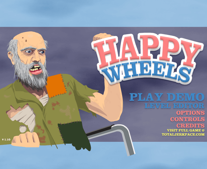 Happy Wheels is a ragdoll physics-based platform browser game developed and published by Fancy Force. Created by video game designer Jim Bonacci in 2010, the game features several player characters, who use different, sometimes atypical, vehicles to traverse the game's many levels.