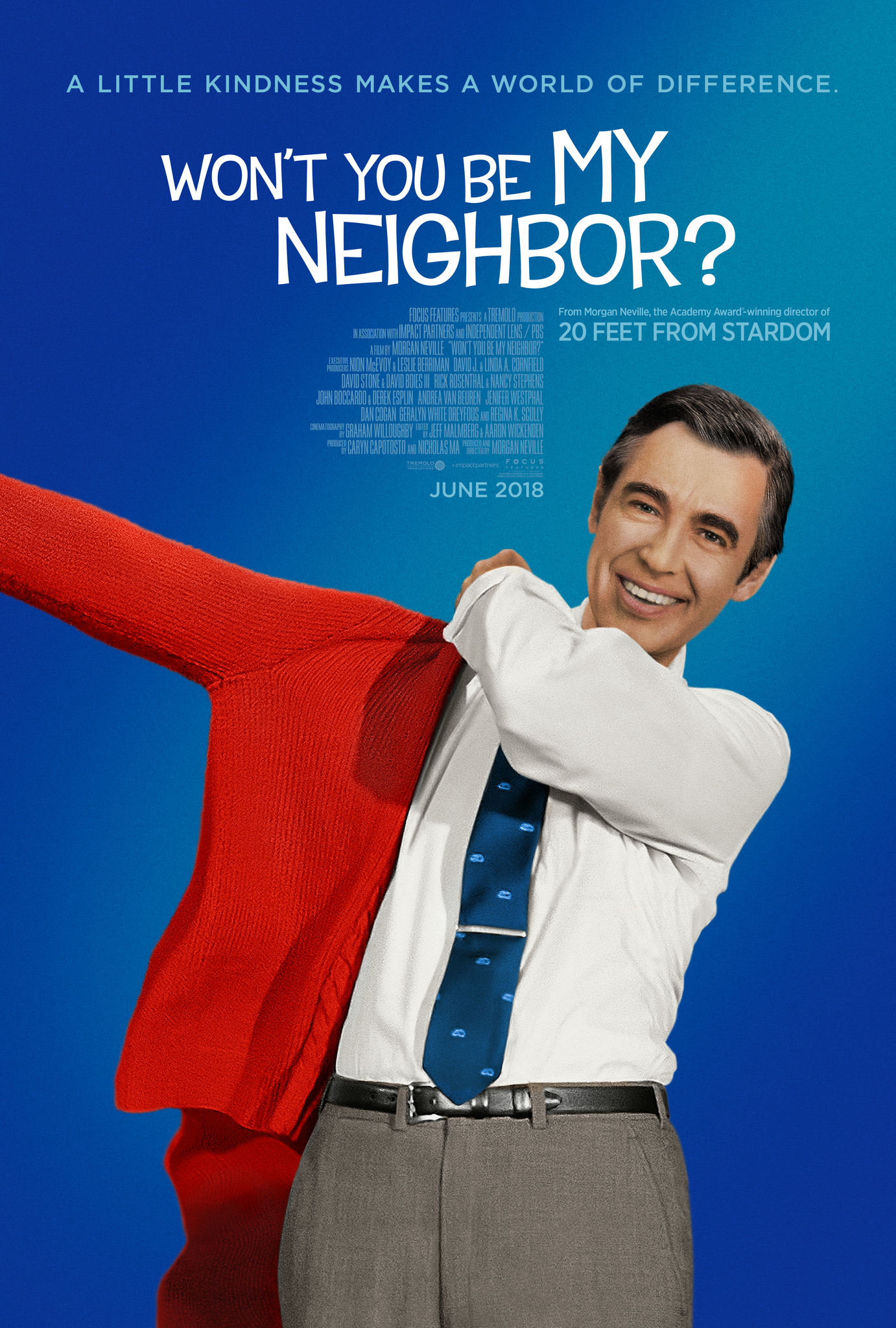 Filmmaker Morgan Neville examines the life and legacy of Fred Rogers, the beloved host of the popular children's television show Mister Rogers' Neighborhood.