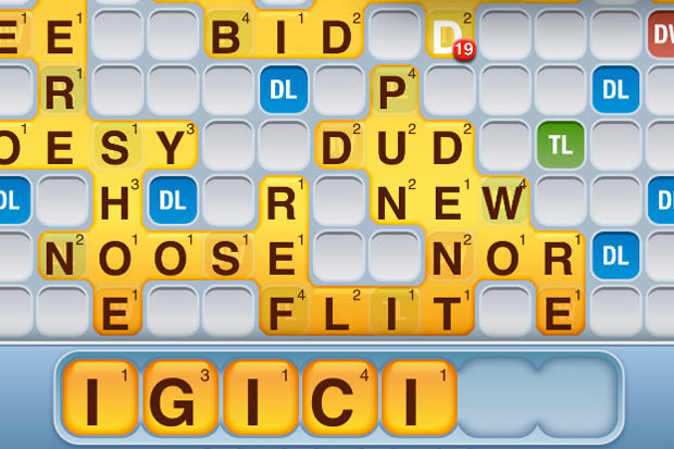 Words with Friends is a multiplayer word game developed by Newtoy. Players take turns building words crossword puzzle style in a manner similar to the classic board game Scrabble. 