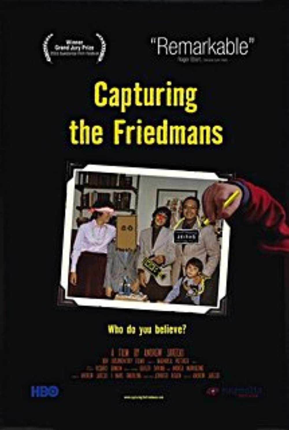 Capturing the Friedmans is a 2003 HBO documentary film directed by Andrew Jarecki. It focuses on the 1980s investigation of Arnold and Jesse Friedman for child molestation. It was nominated for the Academy Award for Best Documentary Feature in 2003.