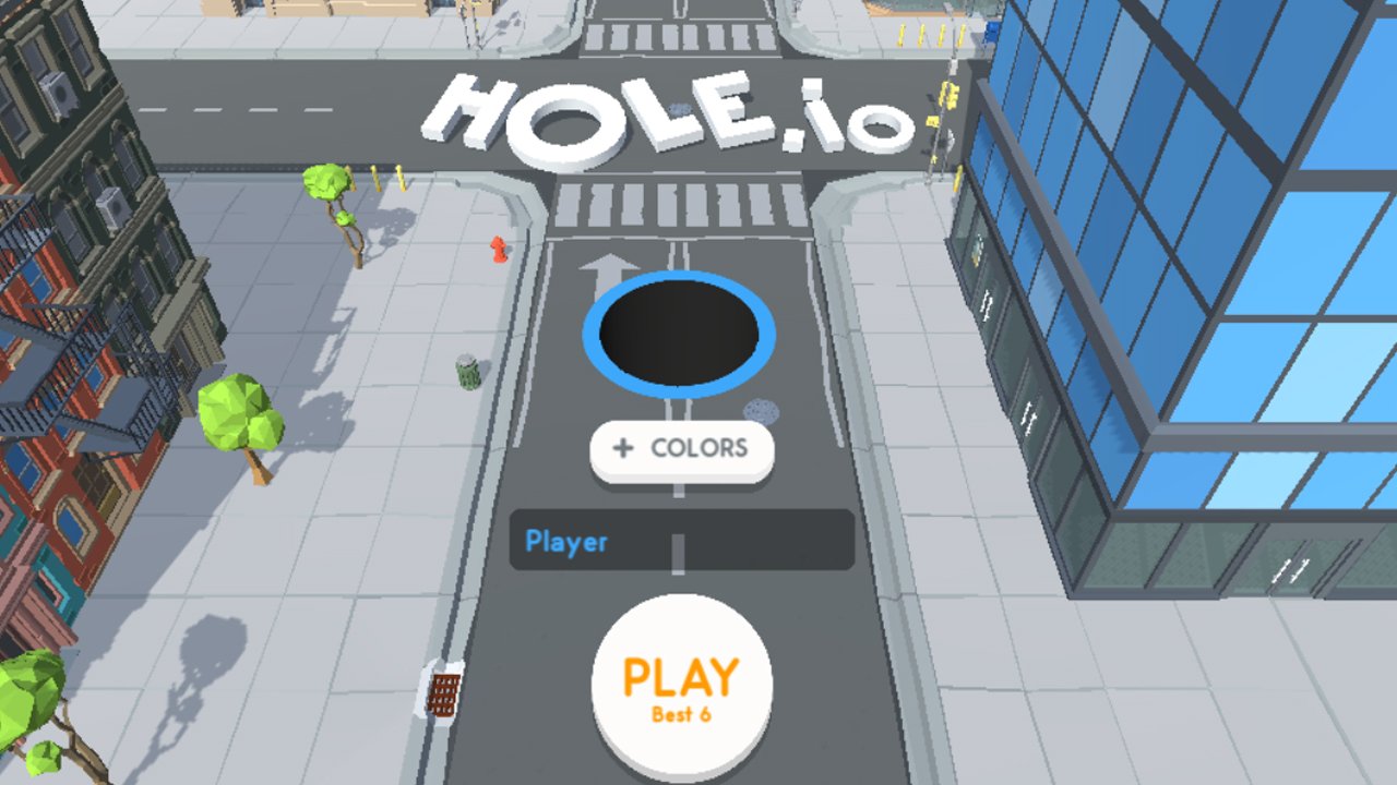 Hole.io is a 2018 arcade physics puzzle game with battle royale mechanics created by French studio Voodoo for Android and iOS. 