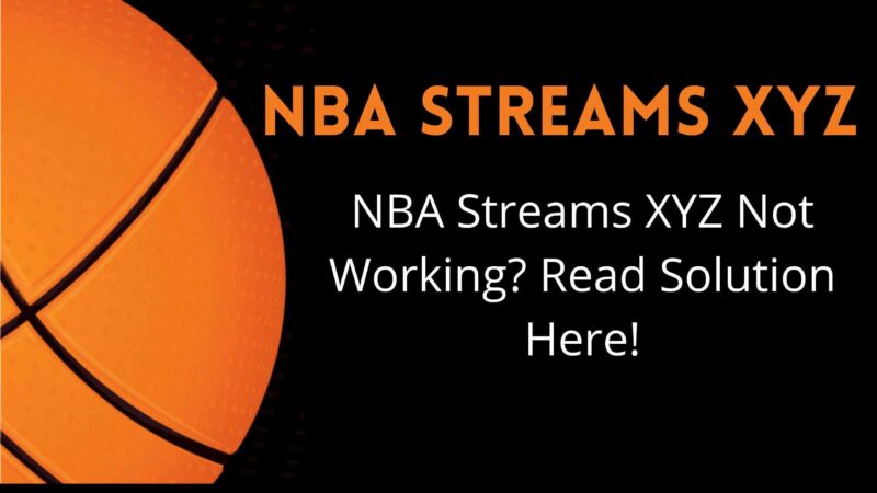 NBA Streams XYZ Not Working with a basketball icon and resolutions to fix the issue
