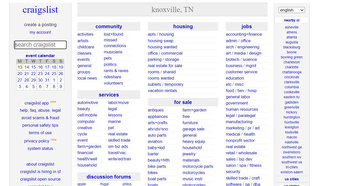 Knoxville.craigslist.org