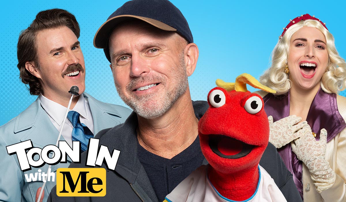 Toon In with Me is an American live-action/animated anthology comedy television series that airs weekday mornings on MeTV and weekday nights on MeTV Plus, with most elements of the series being aimed at children.