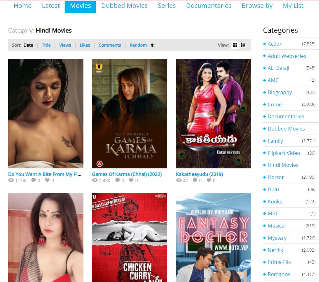 Hindilinks4u.to Trending Movies list