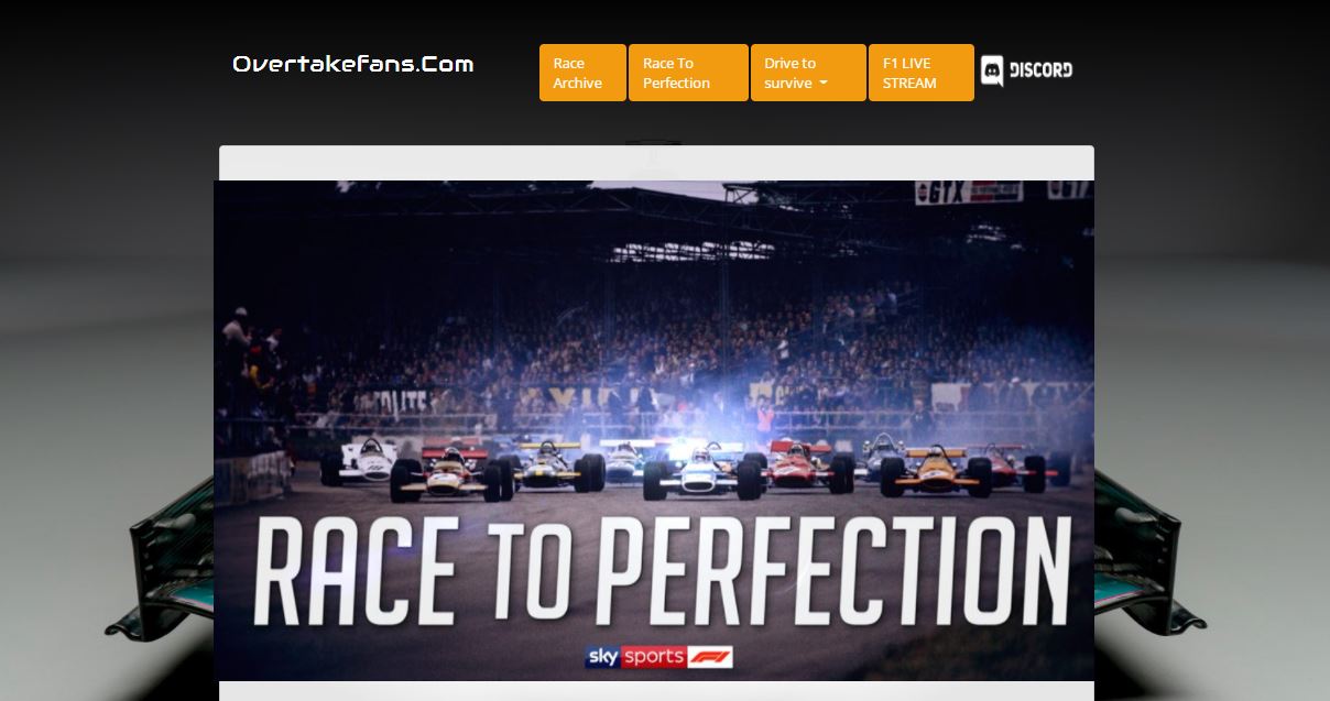 Overtakefans website shows the Race To Perfection section