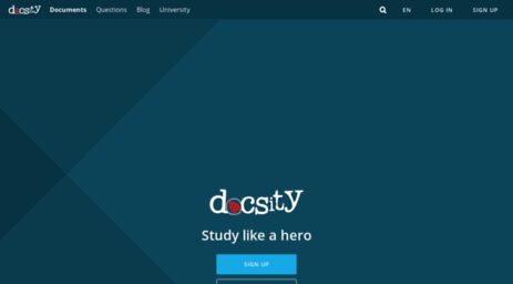 Docsity webpage