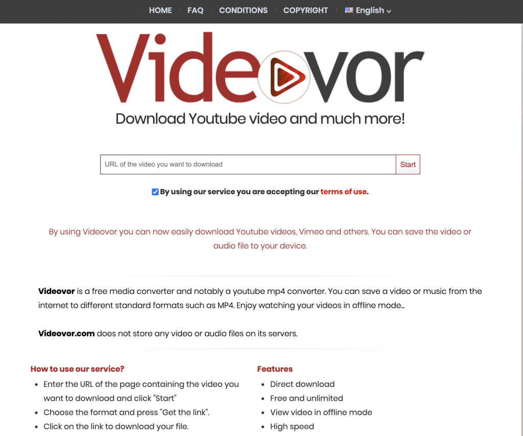 Videovor- Download Youtube Videos And Audio Easily