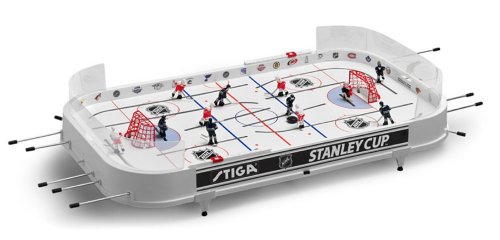 Color white Stiga Sports NHL Stanley Cup Rod Hockey Table Game