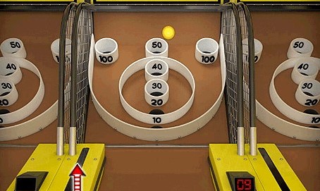 Skeeball Game can be accessed and played online at y8.com 