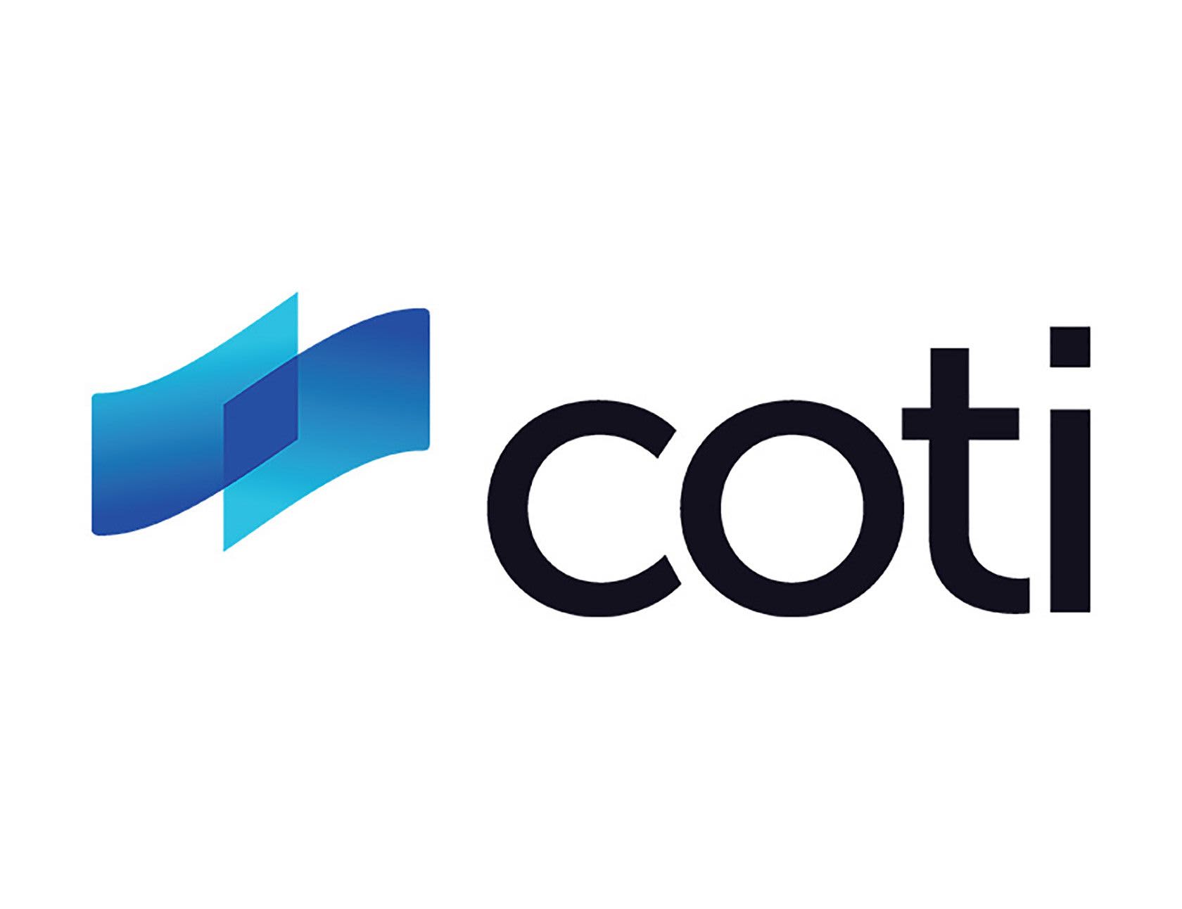 Coti coin logo on a white background