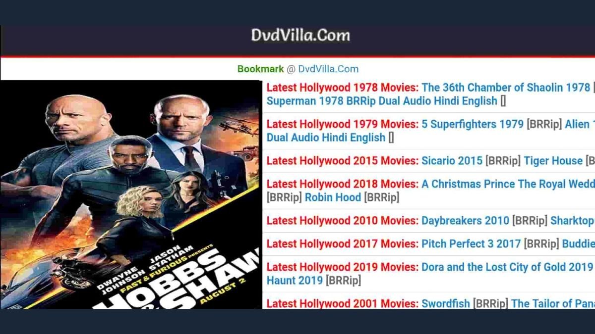 DVDVilla Movies 2022- Stream And Download HD Movies For Free