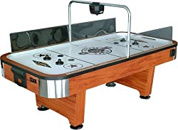 A classic-designed air hockey table