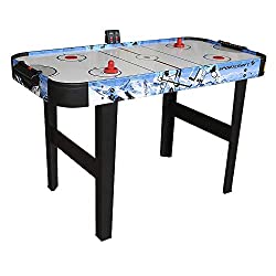 Sportcraft 48" sky blue colored air hockey table with two pushers