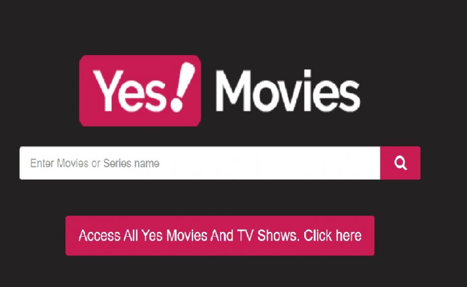 Yesmovies logo with search box