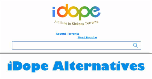 Idope website search bar
