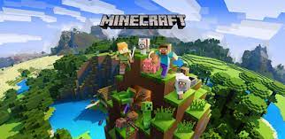 Minecraft name at the top of the game's world and game characters
