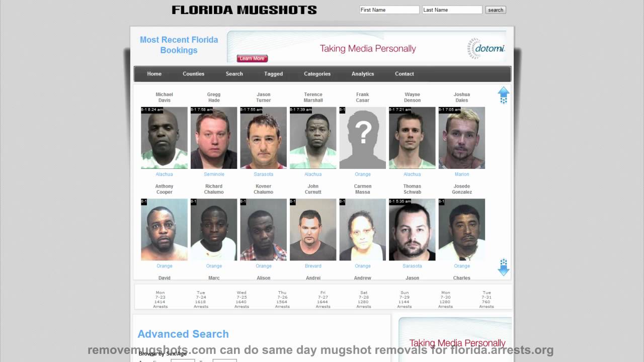 Remove Your Mugshots On Arrests.org Florida Right Now
