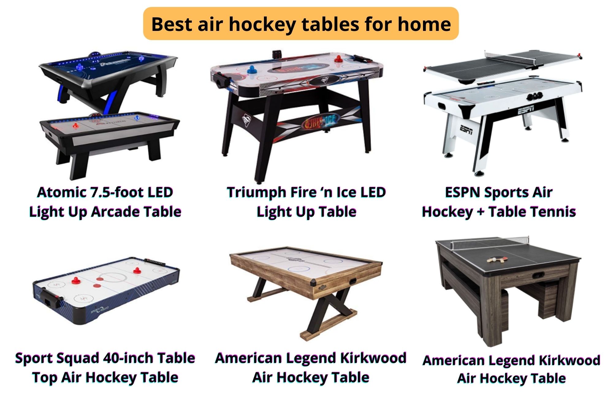 Choose The Best Air Hockey Tables For Home