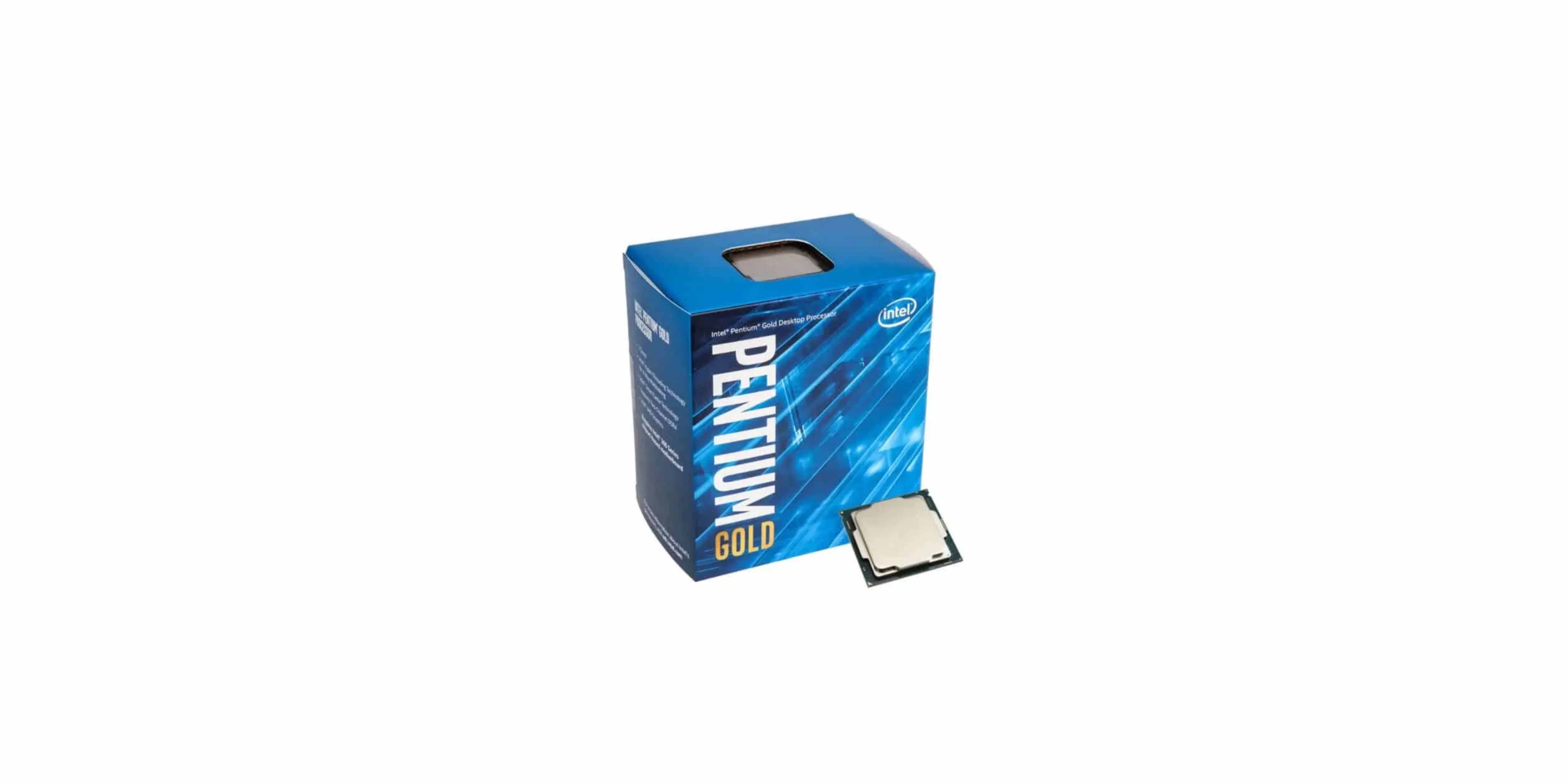 Intel Pentium Gold G-6400, 2 cores and 4 threads CPU