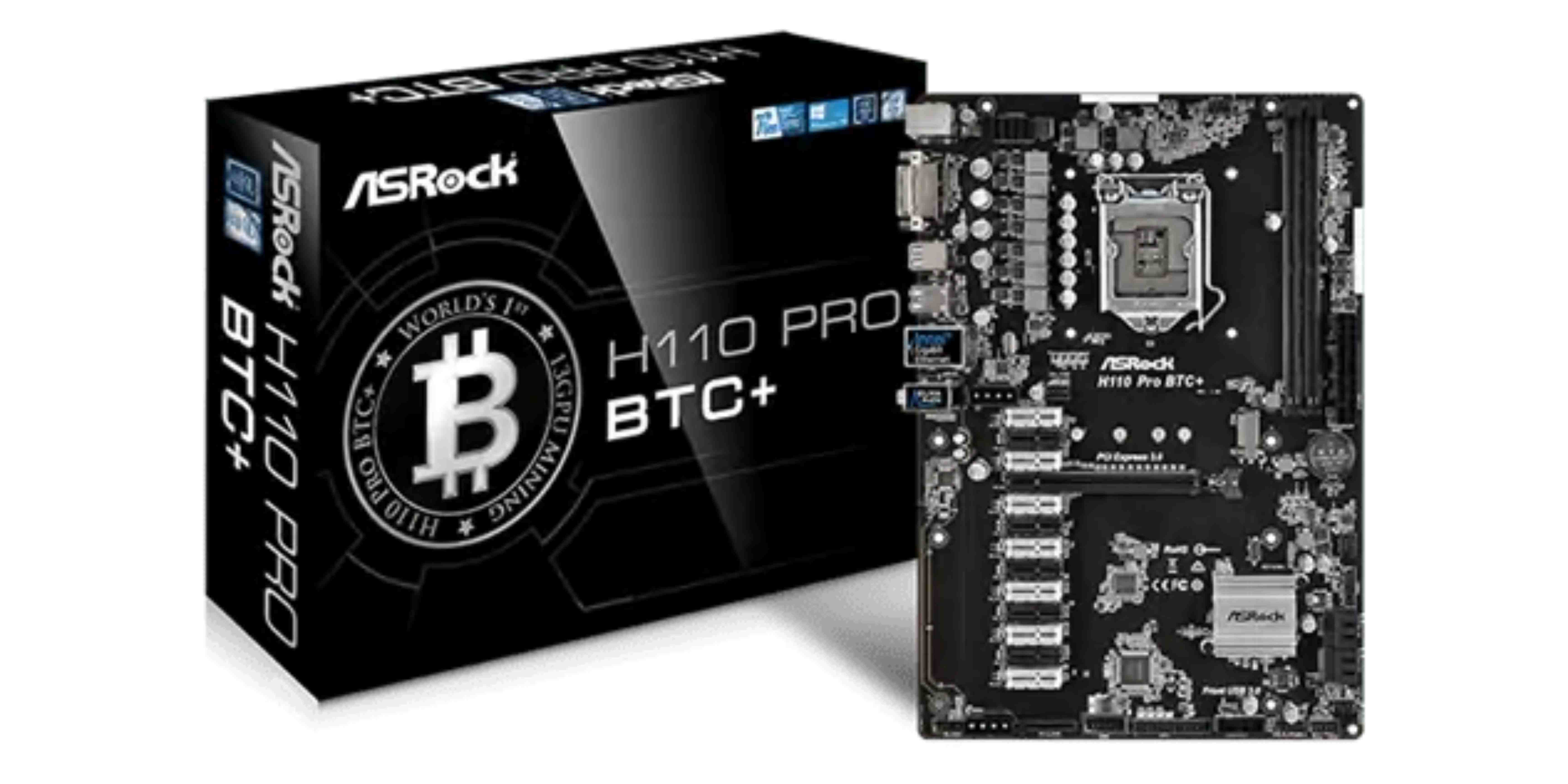 ASRock H110 Pro BTC+ with 13 graphic card slots