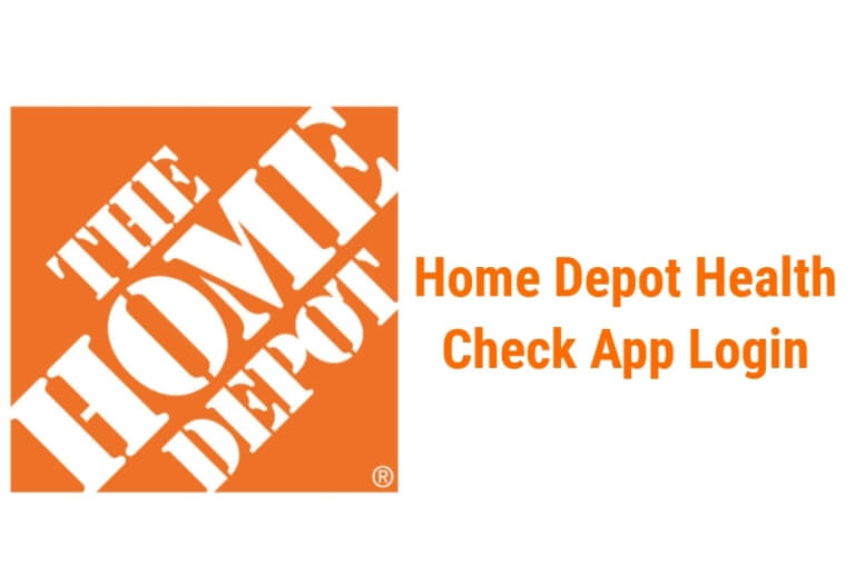 Home Depot Health Check App logo in orange and white color