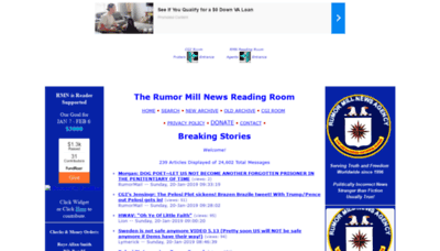RMNews' Reading Room section with a blue theme color and where several breaking stories are listed