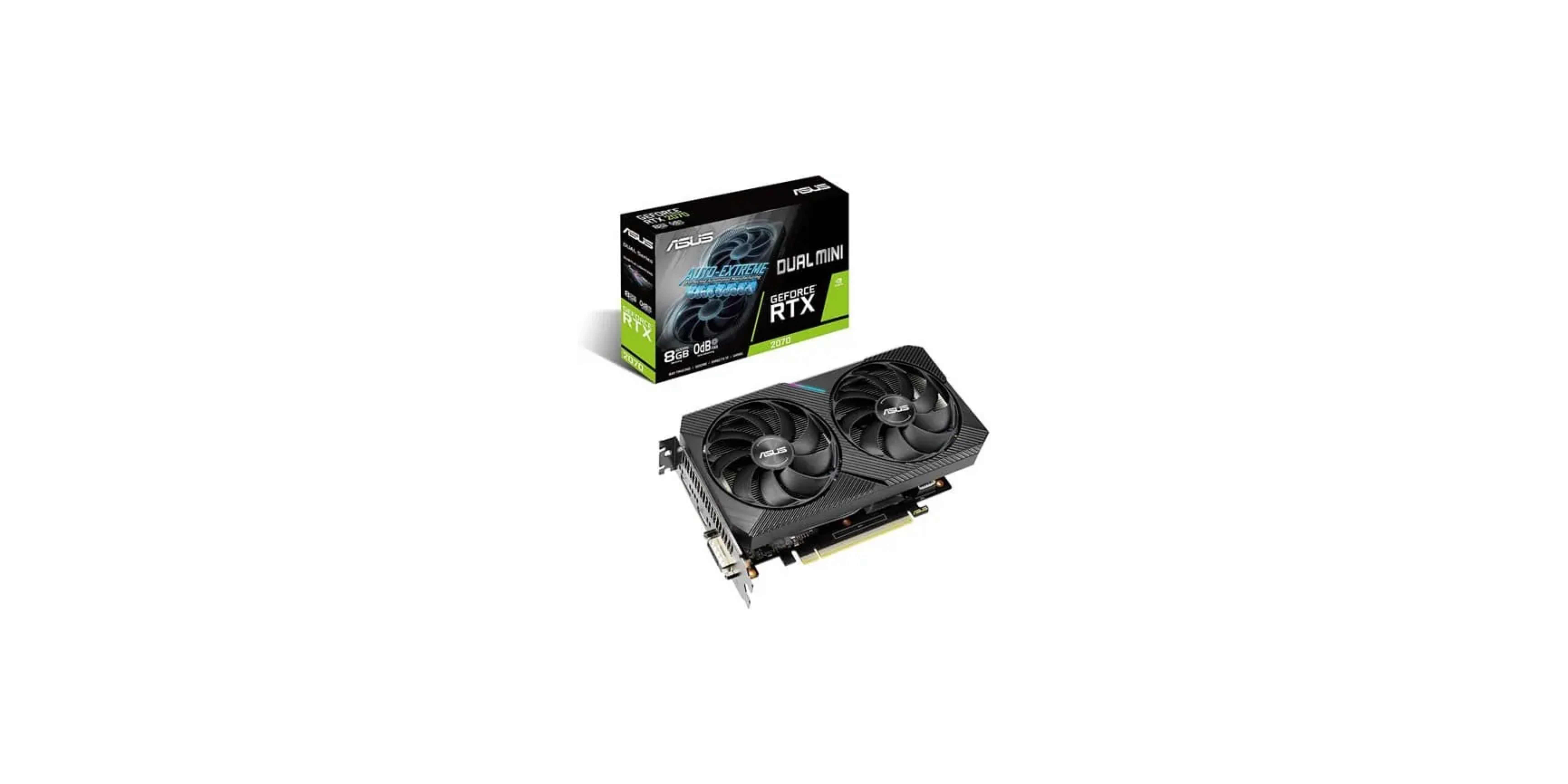 NVIDIA GeForce RTX 2070, dual fan gpu with box
