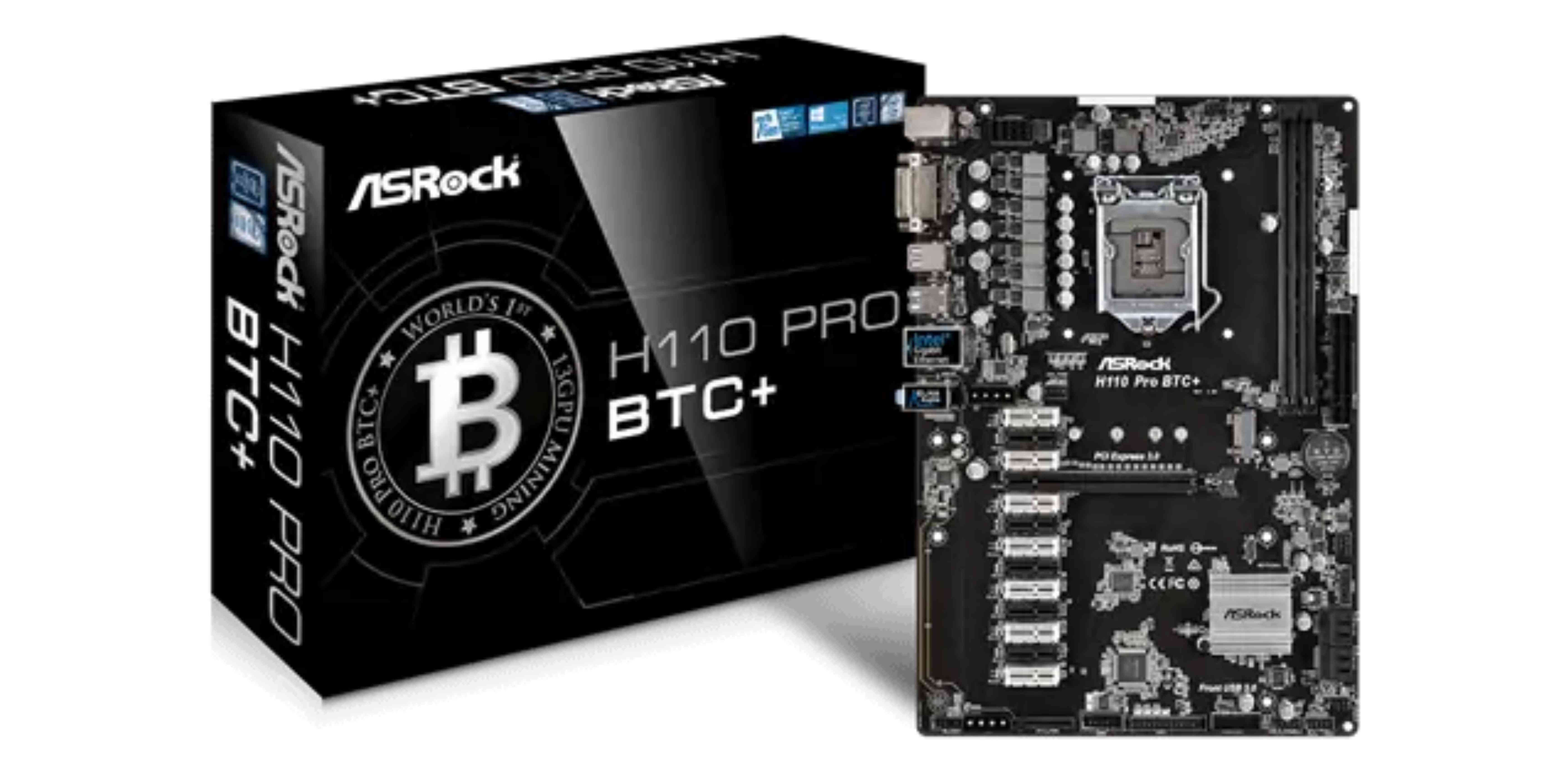 ASRock H110 Pro BTC+ with box