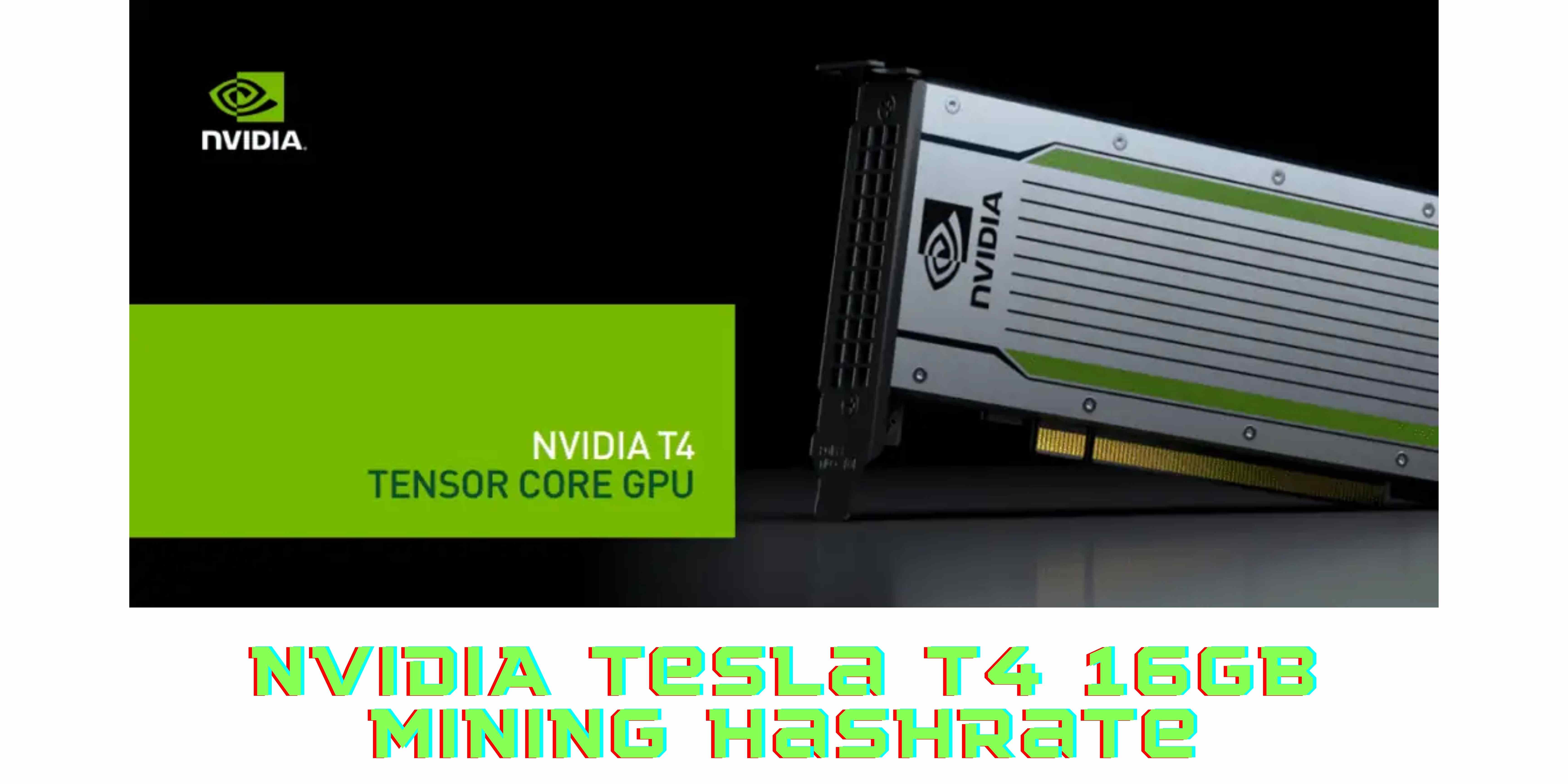 Is It Possible To Mine With The NVIDIA Tesla T4 16GB Mining Hashrate?