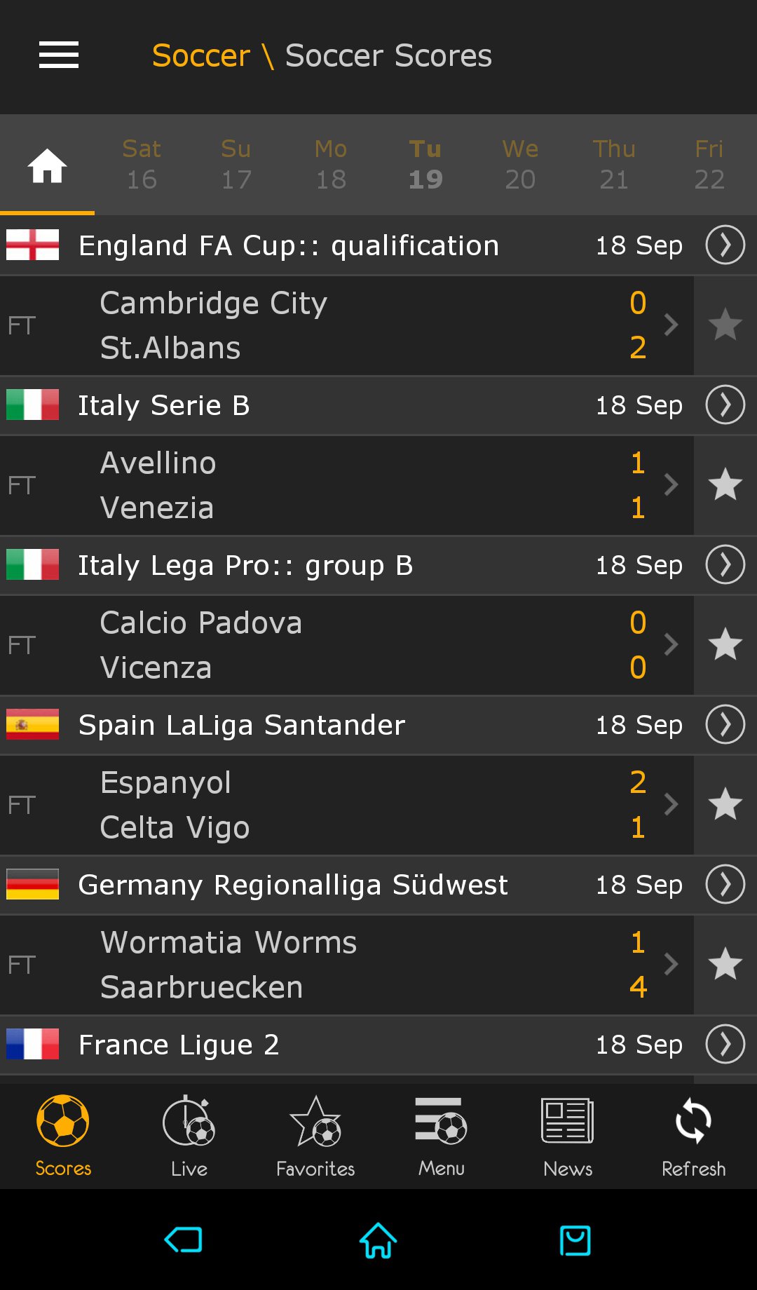 Where To Find The Best Results LiveScore Mobi
