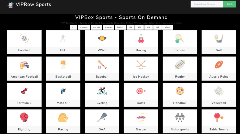 VIPRow.me - The Best Sports Streaming Website Today