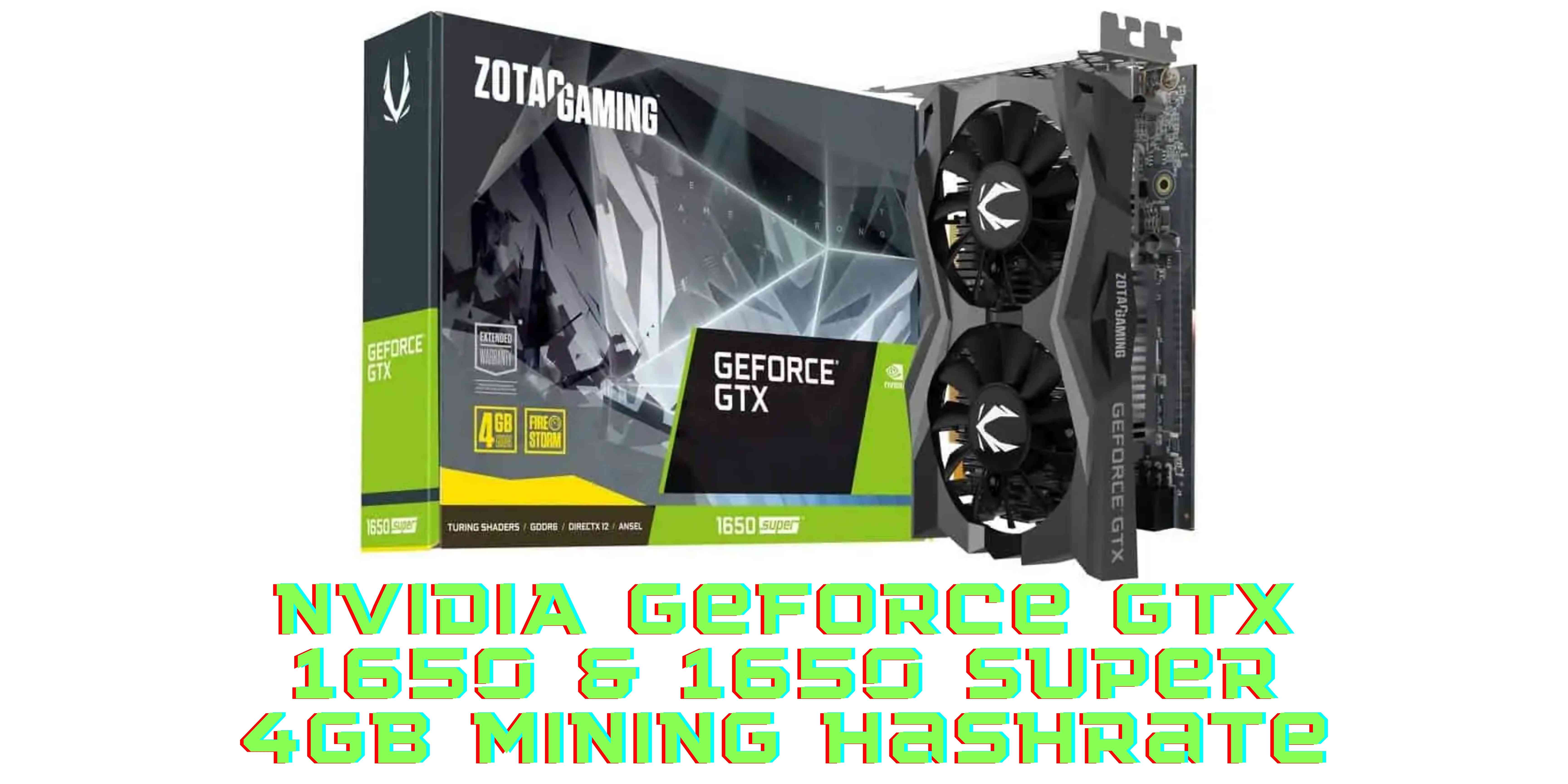 Is It Worth It To Mine With The NVIDIA GTX 1650 Super Mining Hashrate?