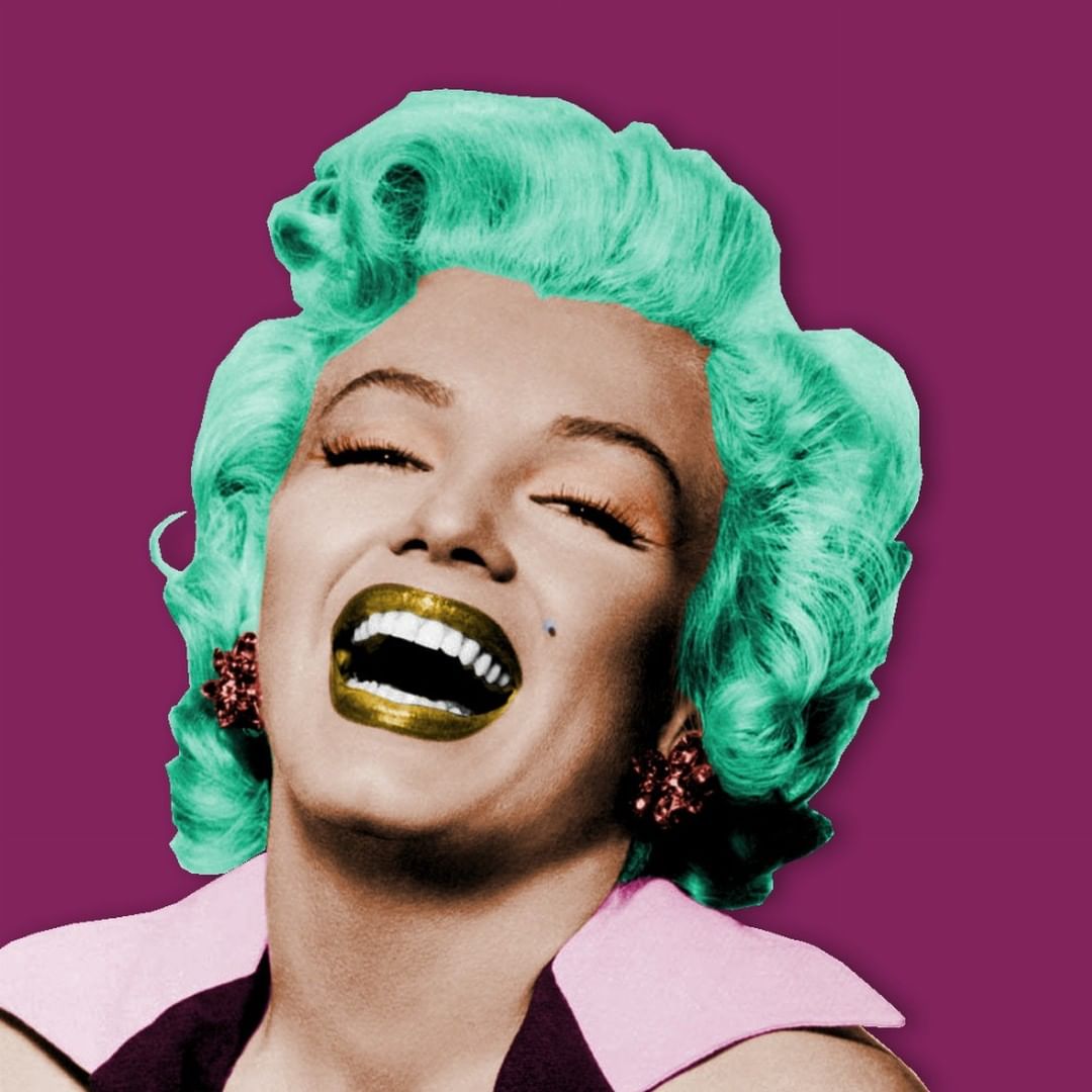 A laughing Marilyn Monroe turned into an NFT artwork