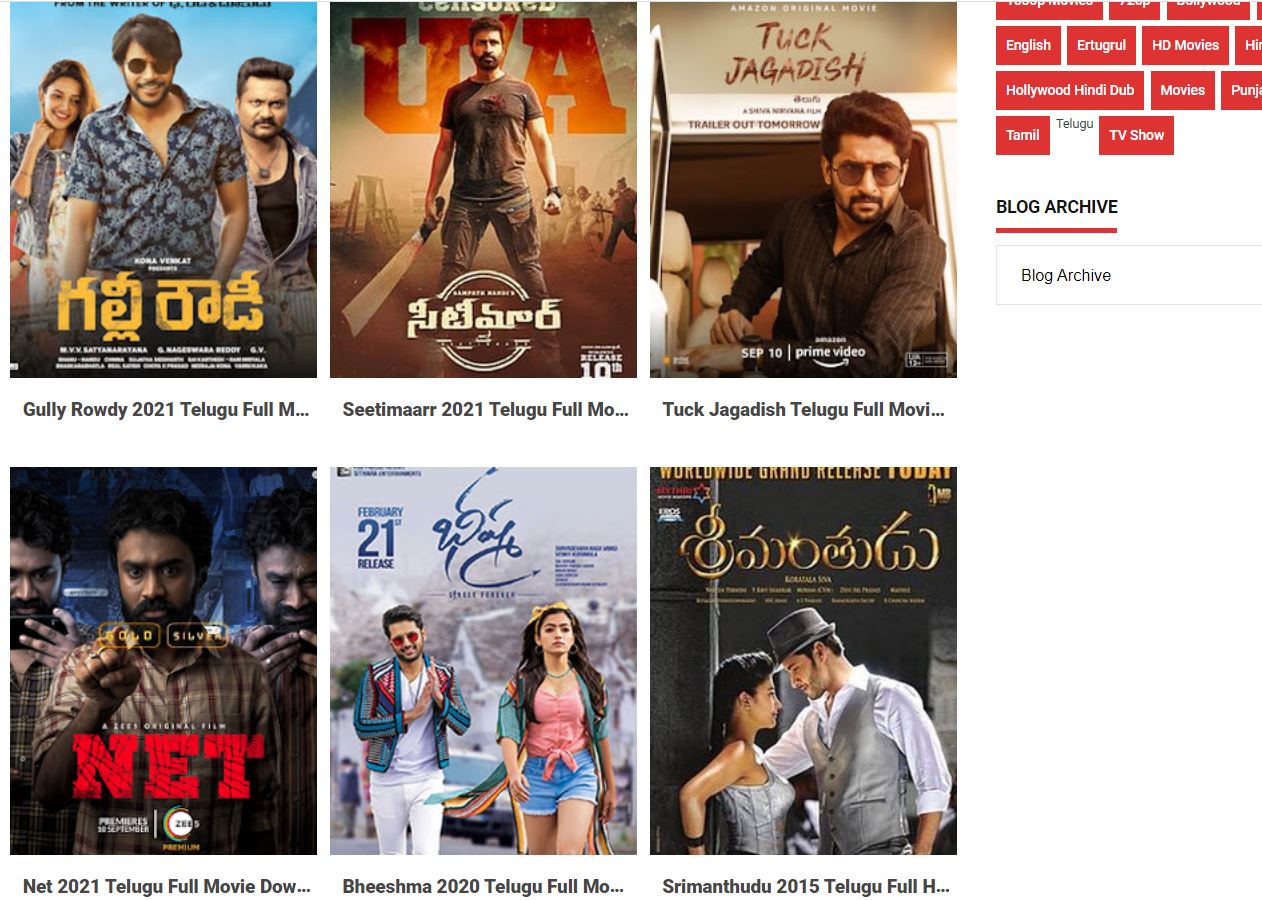 Screenshot of the best thamil rockers  Telugu movies